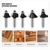 15-Piece 8mm Router Bit Set - Wood Trimming & Carving Kit