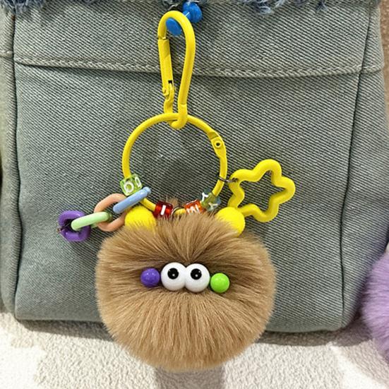 Keychain Cartoon Plush Doll Charm Decorative Key Chain Fine Craftsmanship Key Holder Backpack Key