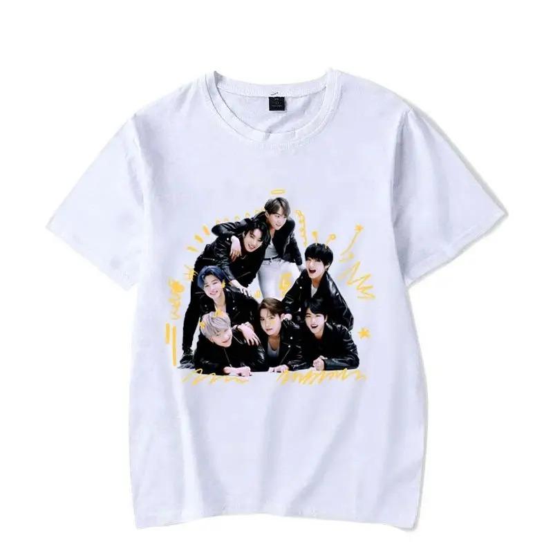 2026 Fashion KPOP Printed Short Sleeve Y2K T-shirt For Men Women Summer Casual T-shirts Creative Personalized Tee Tops