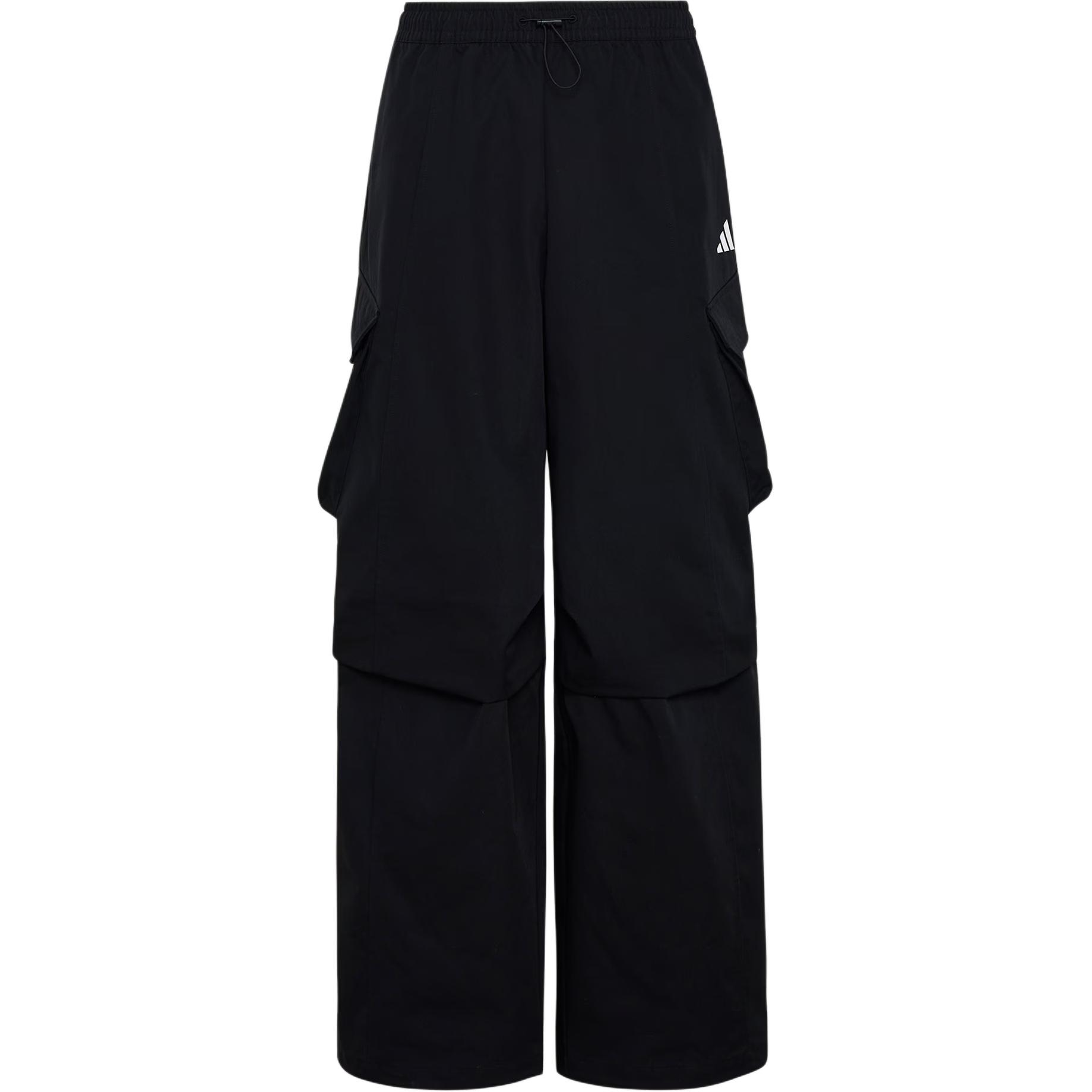 Adidas Woven Loose Wide Leg Straight Sports Casual Pants Women bottoms KW0682 L