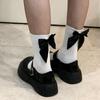Y2K Süße Schleife Kawaii Socken Frühling Sommer Harajuku Jk Lolita Niedliche Weiße Socken Japanischer Stil Damen Mädchen Mittelhohe Socken