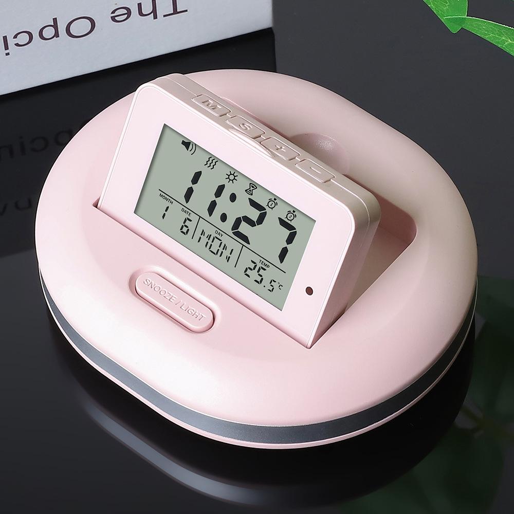 Silent Vibration Alarm Clock with Night Light for Students - Multi-functional Wake-up Timer
