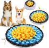 2025 New Model Avocado Dog IQ Puzzle Eco-Friendly Felt Solid Slow Eating Training Bowl Pad