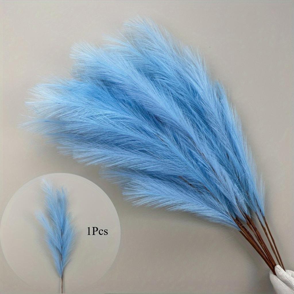 1Pc Blue Artificial Rose and Peony Leaf Wedding Home Decor Bouquet