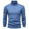 Mens Turtleneck Knit Sweater Casual Long Sleeve Pullover Fall Winter Slim Fit