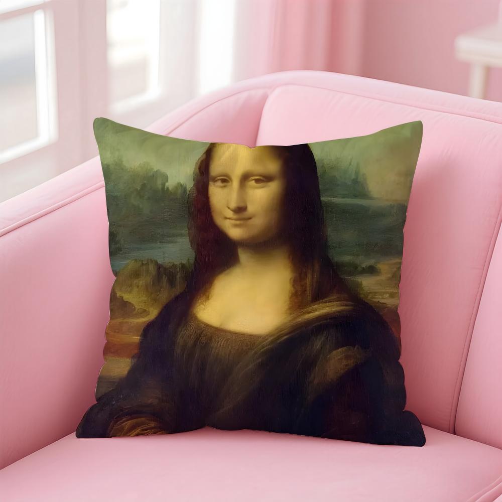 PPiero Da Vincis Cushion Cover Pillow Case Ultra Soft Skin Friendly Fabric Cloud Like Comfort Concealed Zipper