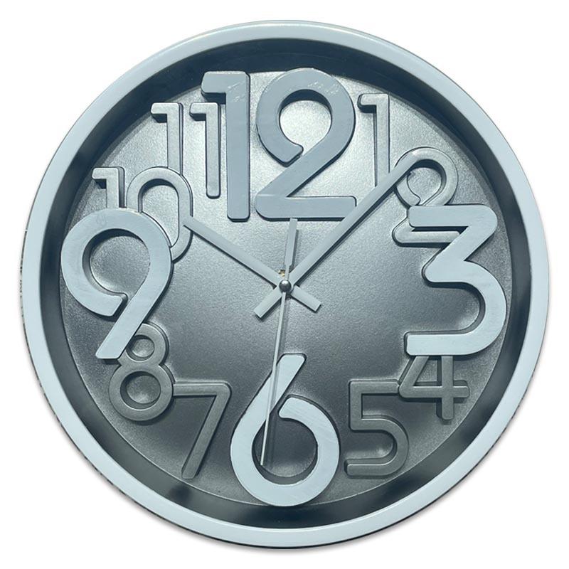 

Трехмерные цифровые настенные часы Домашние настенные часы для гостиной Креативные современные простые часы Кварцевые часы Настенные часы 10 inch gray