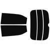 Velocity Car Window Rear Compatible with Honda Vezel Super Smoke Finish Tint, Set, RV3, RV4, RV5, RV6,