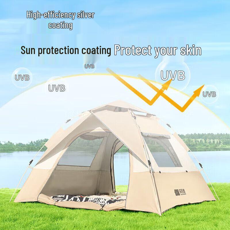 Explorer Automatic Quick-Open Camping Tent with Canopy