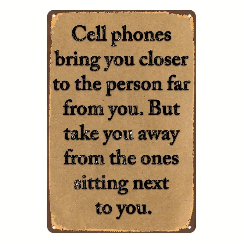 Humorous Satirical Phrases Aluminum Sign Vintage Metal Sign For Home, Cafe Bar Club, Garage, Spaces LivingRoom Wall Decor