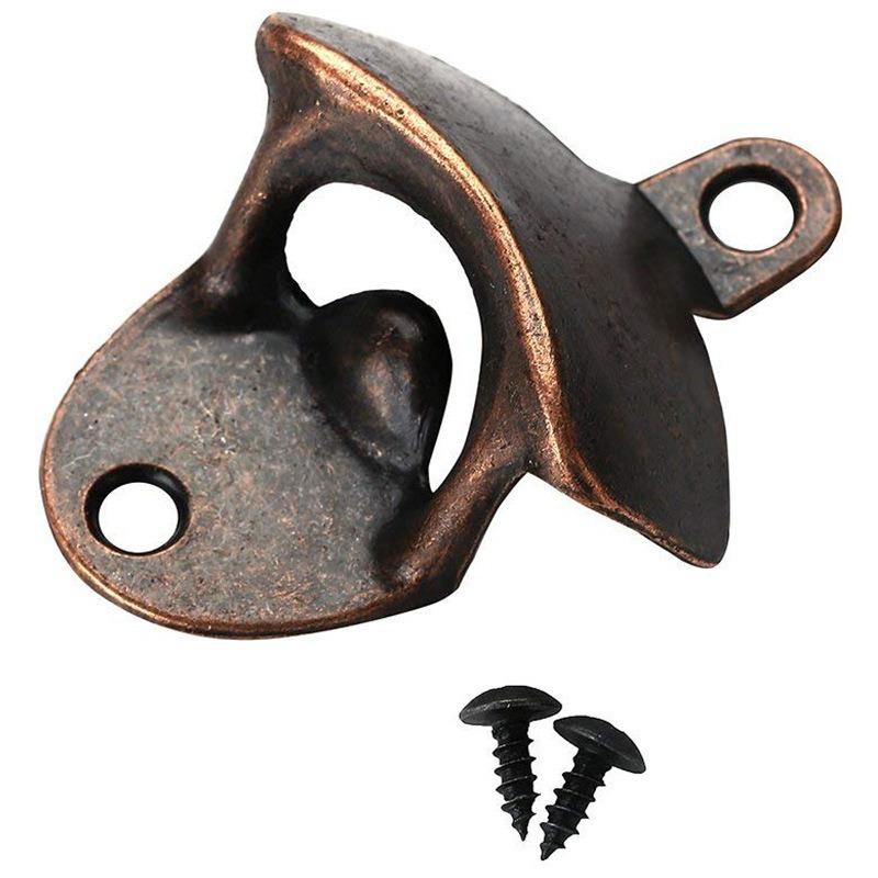 Bottle Opener Wall Mounted Rustic Beer Opener Vintage Wine Bottle Openers For Kitchen Cafe Bars Party Supplies