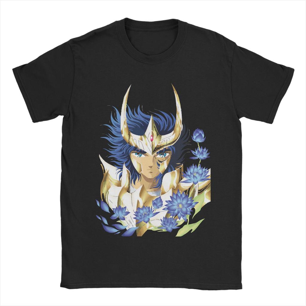 Knights Of The Zodiac Unisex Unisex T Shirts Anime Vintage Tee Shirt Short Sleeve Crewneck Tshirt Cotton Graphic Clothes