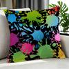 CColor Splash Graffiti Allover Print Cushion Cover Cushion Cover Set Pcs x x x Pillowcase Decorative Sofa HomeDecor