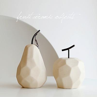 Expected Arrival End May. Object Decorative Item Nordic Goods Korean Modern Stylish Cute Interior Ornament Ceramic Apple Pear Fruit Entrance Living