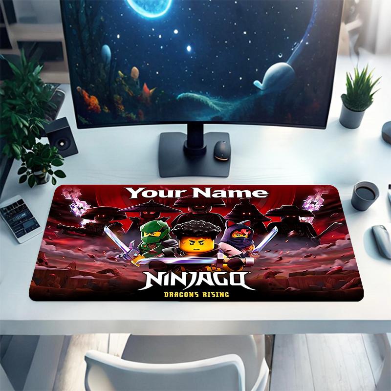 Custom 1Pc Ninjago Dragons Warriors Gaming Mouse Pad Keyboard Desk Mat Non-slip Rubber Lock Edge Waterproof Computer Mousepad for Office Q182