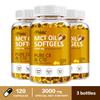 Cápsulas de Óleo MCT de Alta Pureza, 3000mg, Fórmula Potente, Adequado para Homens e Mulheres