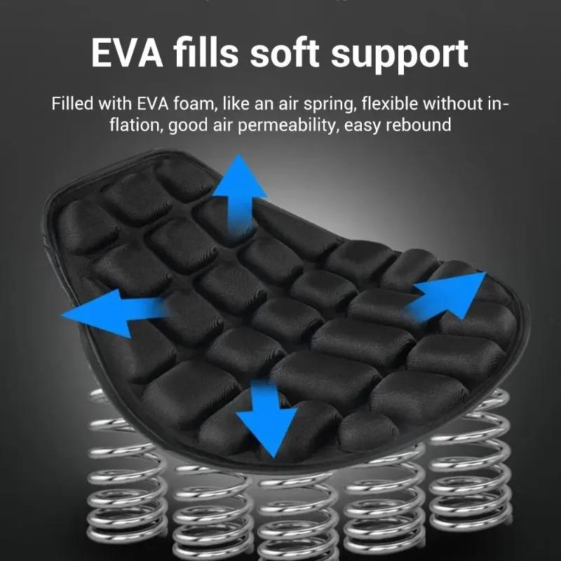 Motorcycle Seat Cushions, Foam Soft and Breathable Seat Cushions, Anti-slip Seats, Motorcycle and Electric Bicycle Accessories