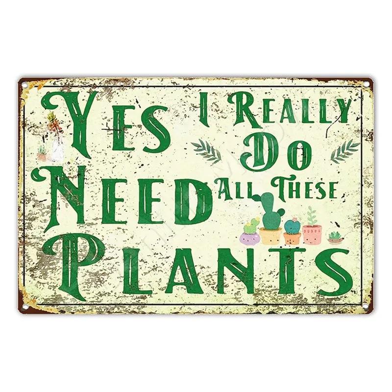 Welcome To Our Garden Metal Tin Signs, Dirty Hoe Wall Art, Sunflower Retro Poster for Home, Yard, Plants Decor, Garden Rule S