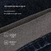MONTAGUT Men's Brushed Thickened Straight-Leg Jeans