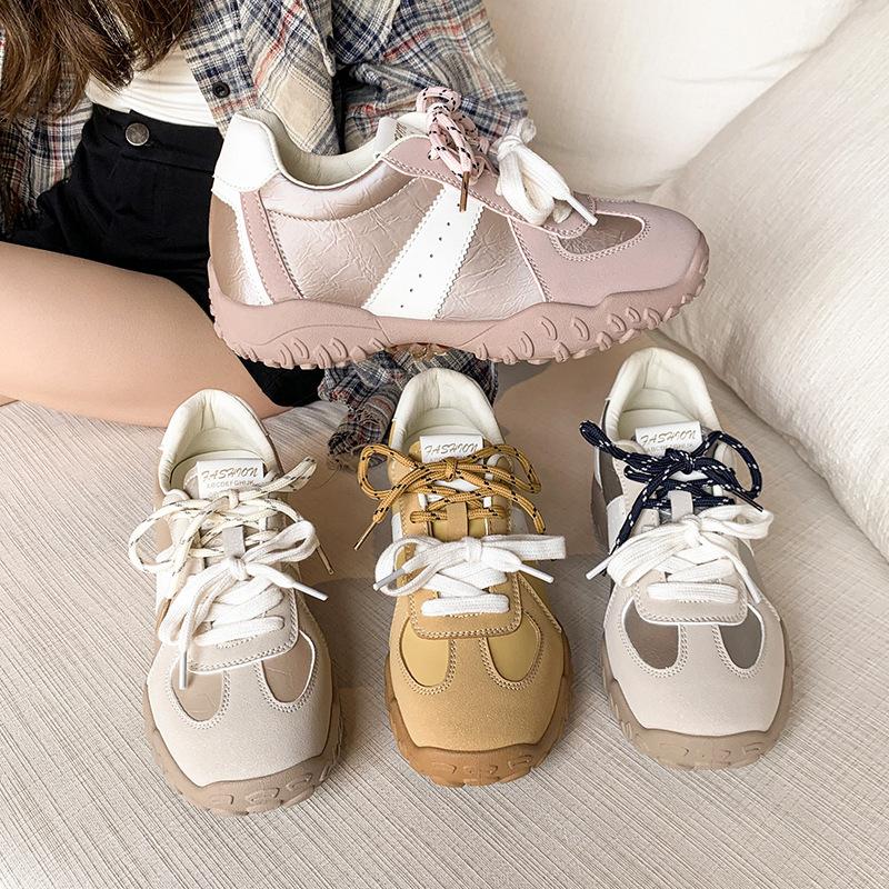 

Весенне-летние новые универсальные спортивные повседневные туфли на мягкой подошве, женские удобные туфли для вождения, для бега, балетки 40 бежевый