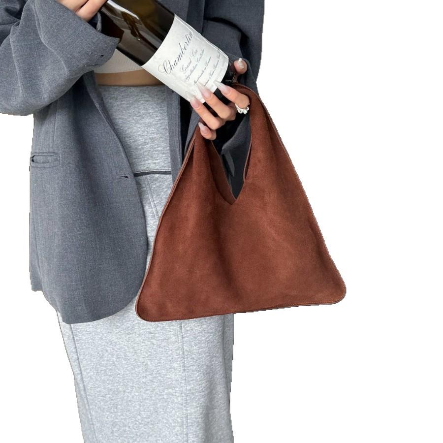 The Row 2025 New Triangle Hobo: Minimalist Versatile Handbag, Trendy Underarm Shoulder Bag