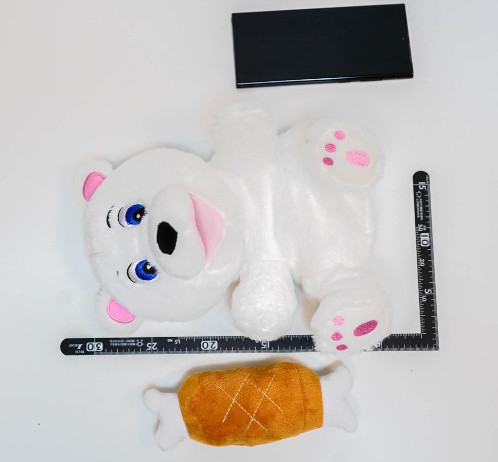 Polar Bear Puppet, Ventriloquism Gloves, Plush Toy [with Meat]