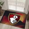 Bournemouth Football Design Crystal Velvet Carpet Cozy Non?Slip Printed Rug For Bedroom Living Room Entrance