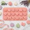 Baking Accessories for DIY Treats Pumpkin Leaf Maple Flower Silicone Mold, Candy Jelly Pudding Cake Versatile Molds Kitchen Soap Candle Tray,