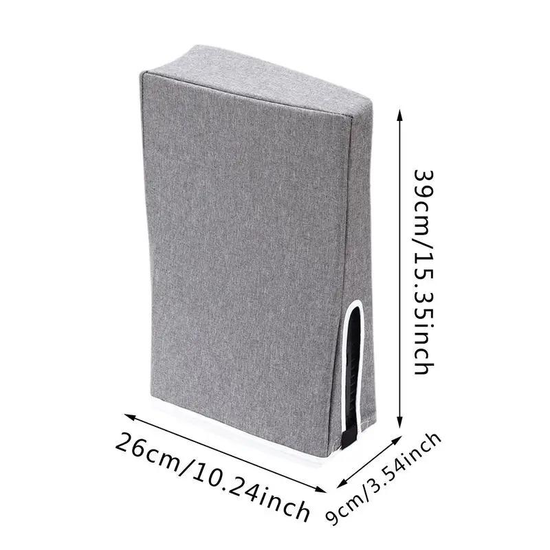 Capac de praf pentru consola PS5, capac de praf în mod vertical pentru consola PS5, pânză furnică, capac de praf pentru consolă de jocuri, rezistență la zgârieturi pentru accesorii PS5