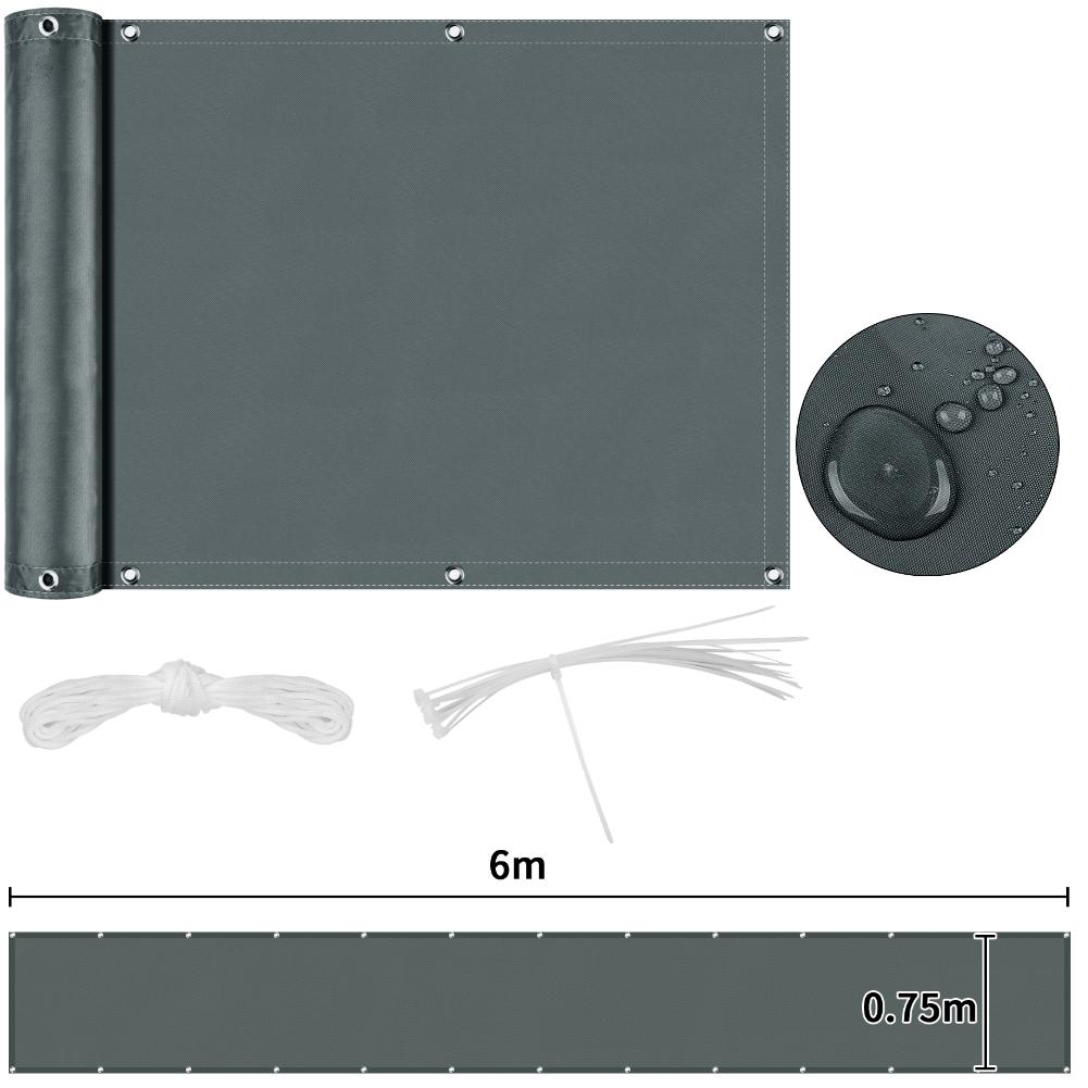 Fence Privacy Screen Heavy Duty Windscreen Fencing Cover Mesh Fabric Cloth with Grommets UV Protection for Outdoor Garden Patio
