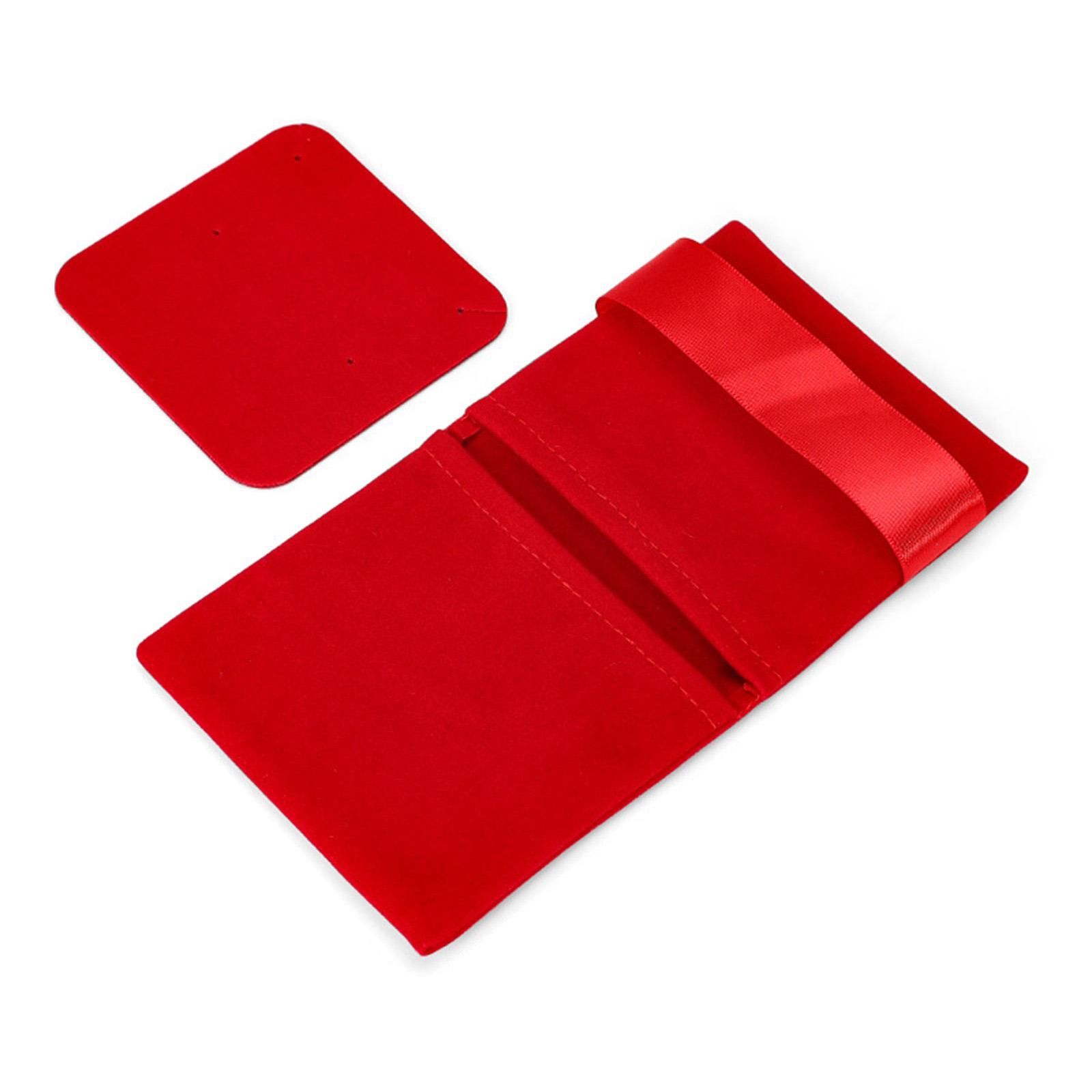 

Multifuntional Jewelry Display Bag Velvet Pouches Velvet Texture Jewelry Storage Bag Suitable for Gifting and Storage красный