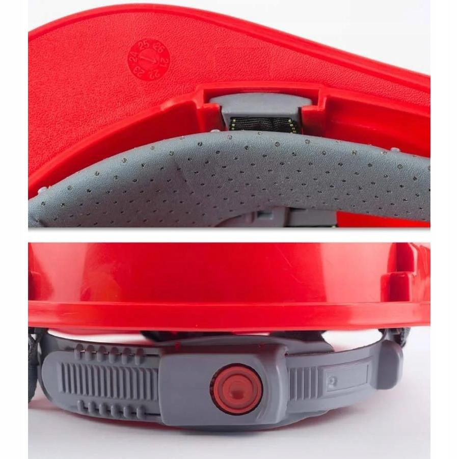 Safety helmet, construction work helmet - yellow, made of HDPE plastic