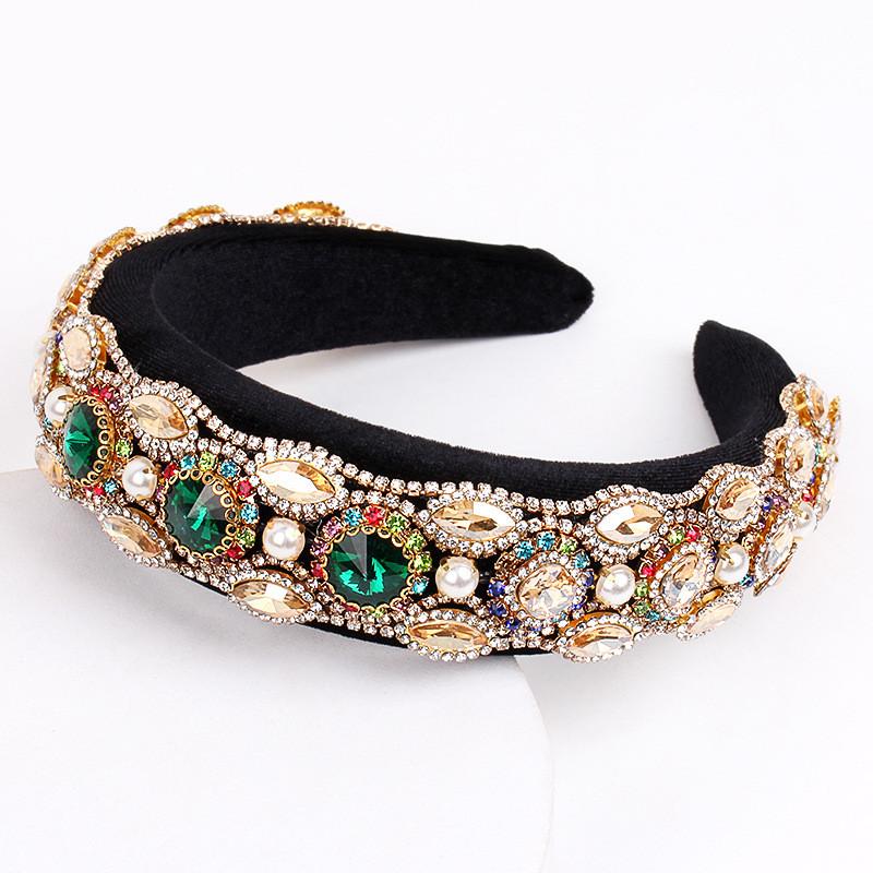 Elegant Baroque Crystal Headband With Geometric Design For Women Summer 2022