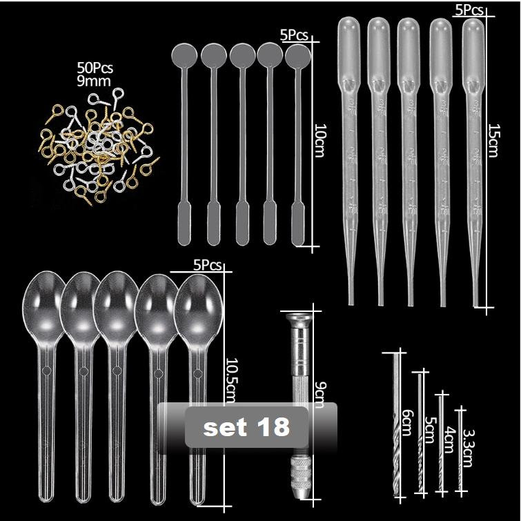 DIY Ornament Mold Silicone Drop Glue Mold Combination Set