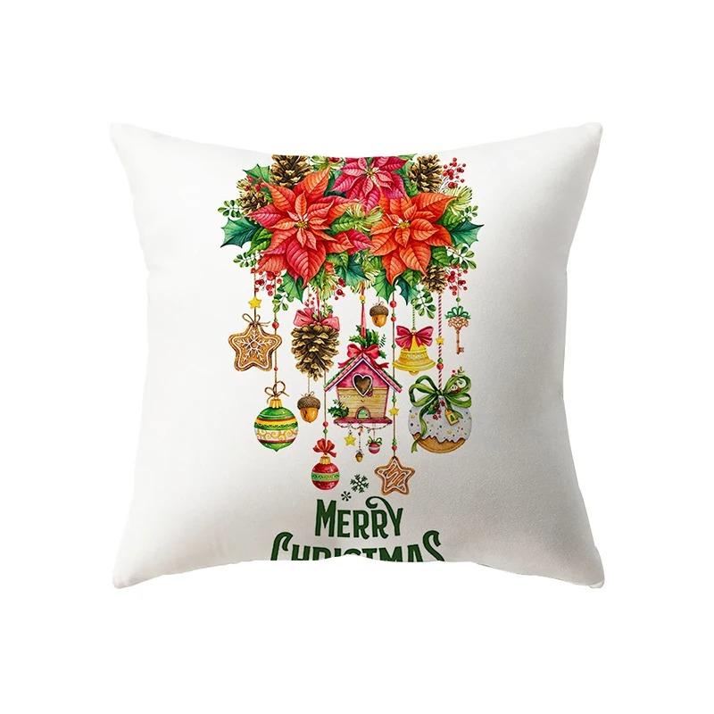 

Наволочки с рождественской тематикой Аксессуары для автомобиля Офис Санта-Клаус Гостиная Диван Домашние наволочки 40x40cm