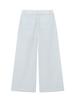 GLOWNY G Belted Linen Wide Pants (Blue)