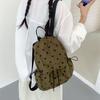 Sac à dos en nylon à pois pour femme grande capacité rabattable voyage extérieur niche loisirs tendance sac d'école femme