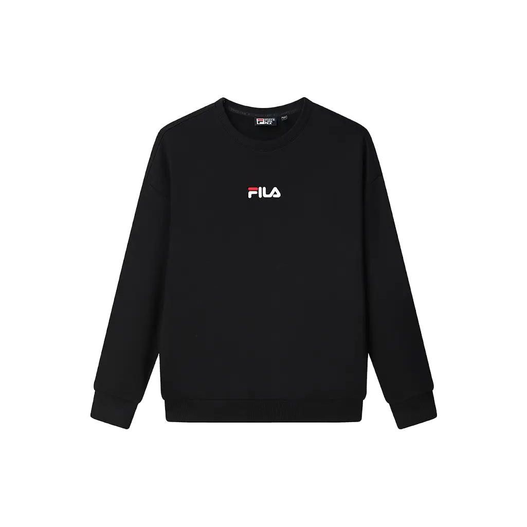 

FILA Casual Crew Neck Long Sleeve Sweatshirt Unisex sweatshirt Black F51U338299RBK L