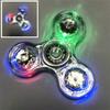 Świecący LED w Ciemności Fidget Spinner Podświetlany Ręczny Spinner z Hipnotyzującymi Efektami Fajny Gadżet EDC do Łagodzenia Stresu Koncentracja