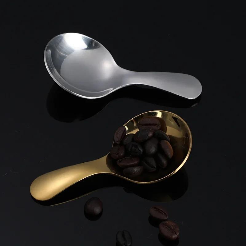 1 ks Kuchyňské nerezové čajové lžičky Krátká rukojeť Kulatá hlava Lžička na cukr, sůl, koření Krásná dezertní lžička Dětská lžička