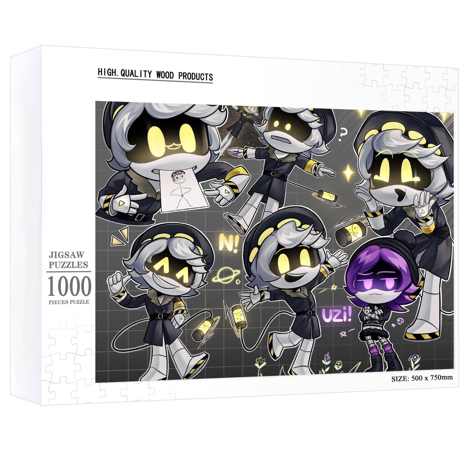 

1000 штук белой карты, декомпрессионная бумажная головоломка для детей, мультяшные упражнения-головоломки, сборные игрушки