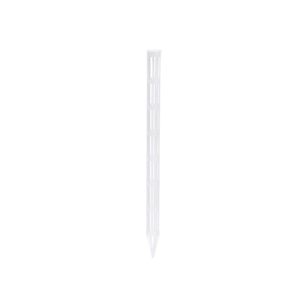 40 pcs Aeration Tubes for Soil Ventilation 25 x 1.5 cm White PP Pipes Fit All Flower For Pots Bonsai Succulent Indoor Planters