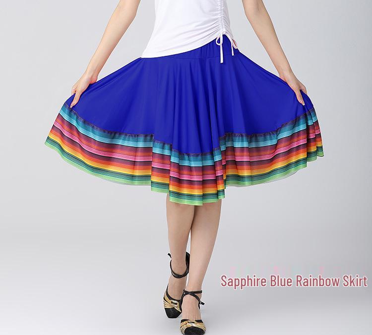 2026 Damen-Ballsaal-Tanzrock für Frauen mittleren Alters und Seniorinnen mit weitem Saum