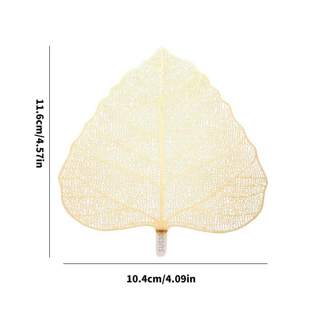 304 Stainless Steels Teas Infuser Bodhi Leaf Shape Fine Mesh Strainer Filter Tool for Teas Lover and Office Professional