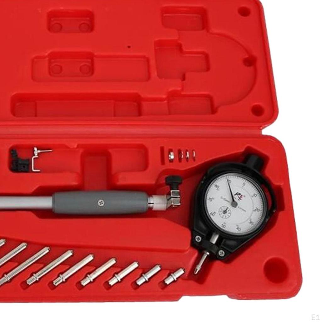 Dial Bore Gauge Set Base Cylinder Measuring Micrometer Kit Flexible 50-160mm