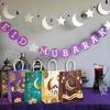 12pcs Paper Gift Pouches Muslims Ramadans Festival Candy Food Packings Handbags