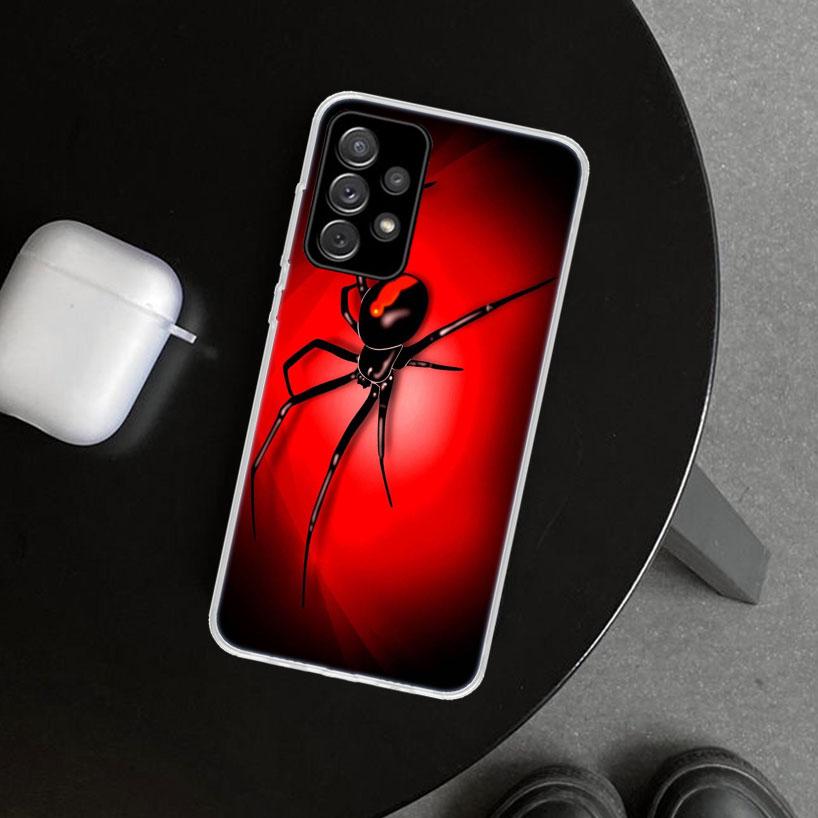 

Чехол для телефона Черная Вдова Паук Насекомое для Samsung Galaxy A12 A22 A32 A52 A72 A02S A51 A50S A31 A20S A10S Note 20 Ultra 10 P Samsung A10