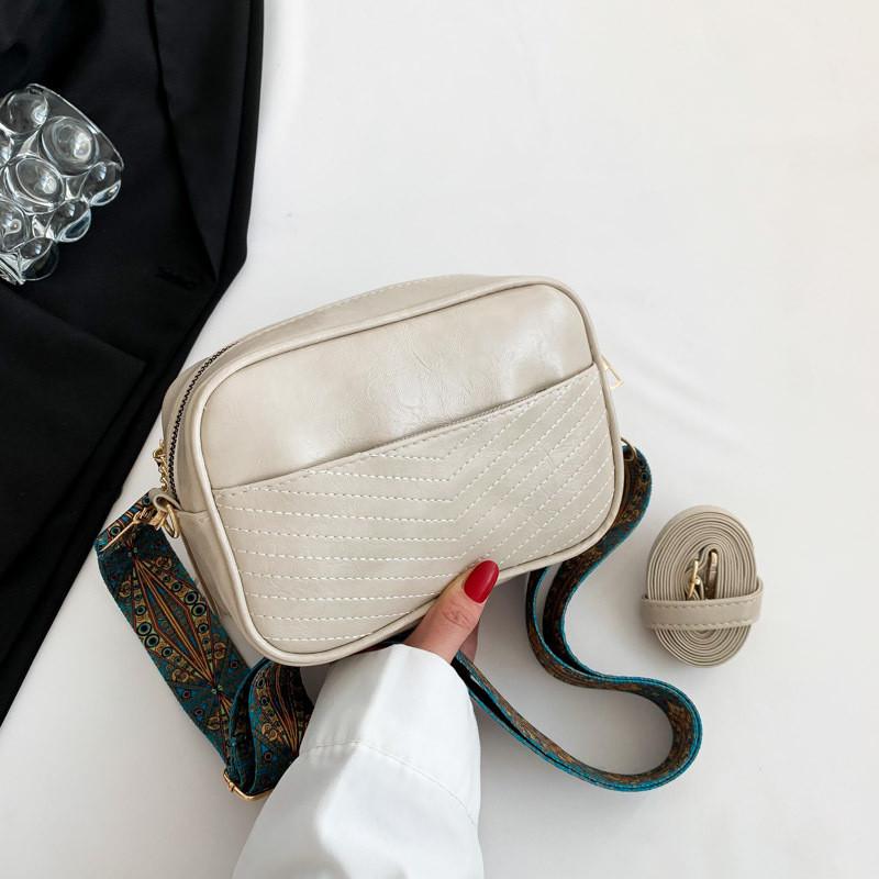 Stylish Small Square Bag For Women Chic Simple Shoulder Crossbody Handbag