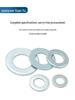 8.8 Grade Blue-White Zinc Galvanized Thickened Flat Metal Washer, M3-M48.