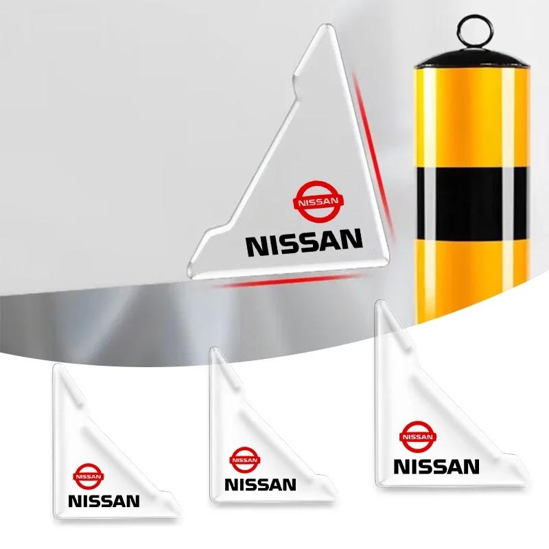 2PCS Car Door Corner Cover Anti-Collision Transparent Sticker For Nissan J10 X-Trail Qashqai Juke Leaf Micra NOTE Patrol Gadgets